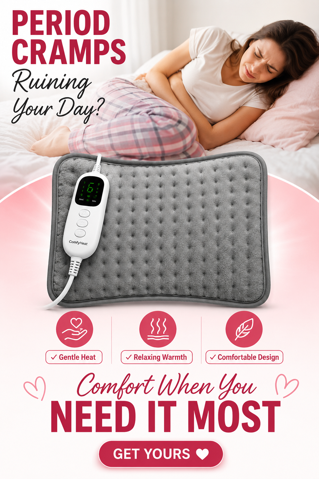 Rechargeable Heating Pad for Pain Relief